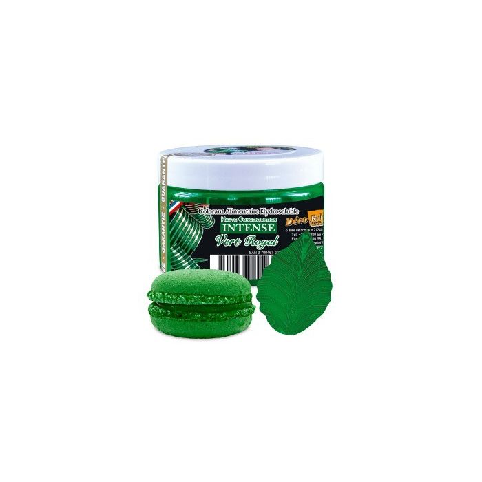 Colorant alimentaire en poudre vert royal - hydrosoluble - 50 g