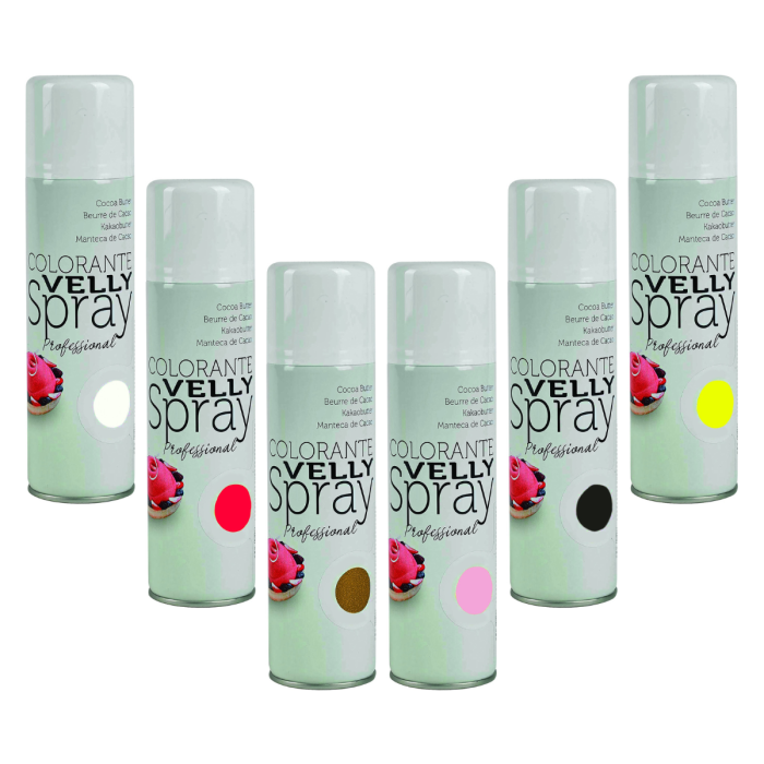 Colorant en spray effet velours - 250 ml - rose - Velly Spray