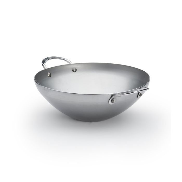 Wok 32cm Inox Induction (Couvercle+grille)