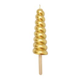 12 Bougies longues dorées 12 cm - ScrapCooking - Appareil des Chefs
