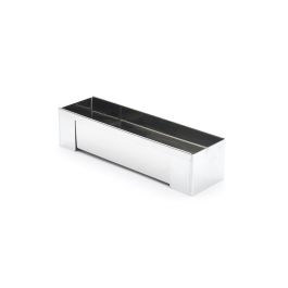 Gouttière à bûche rectangulaire démontable inox DE BUYER : 30 x 8 cm